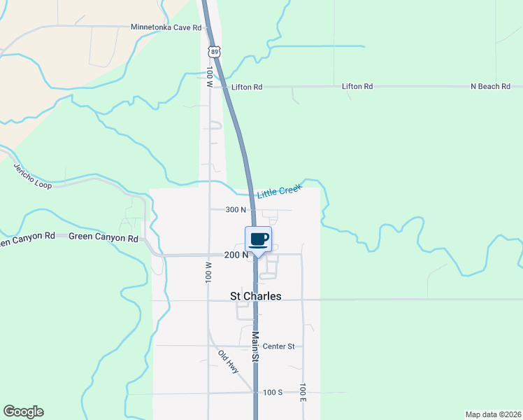 map of restaurants, bars, coffee shops, grocery stores, and more near 96 West 3rd North in Saint Charles
