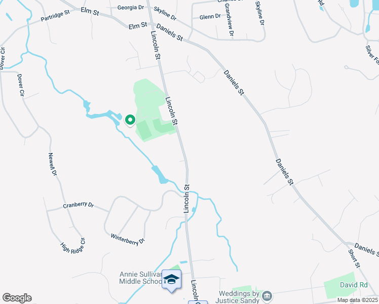 map of restaurants, bars, coffee shops, grocery stores, and more near 609 Lincoln Street in Franklin