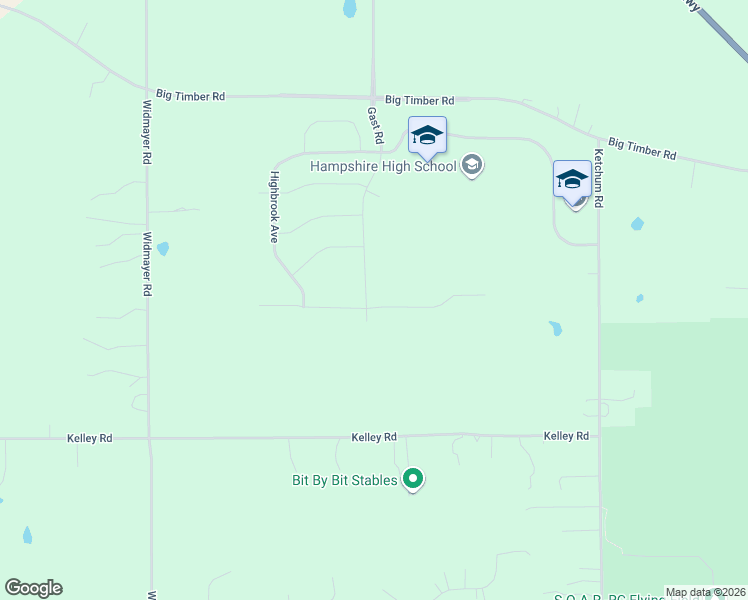 map of restaurants, bars, coffee shops, grocery stores, and more near in Hampshire