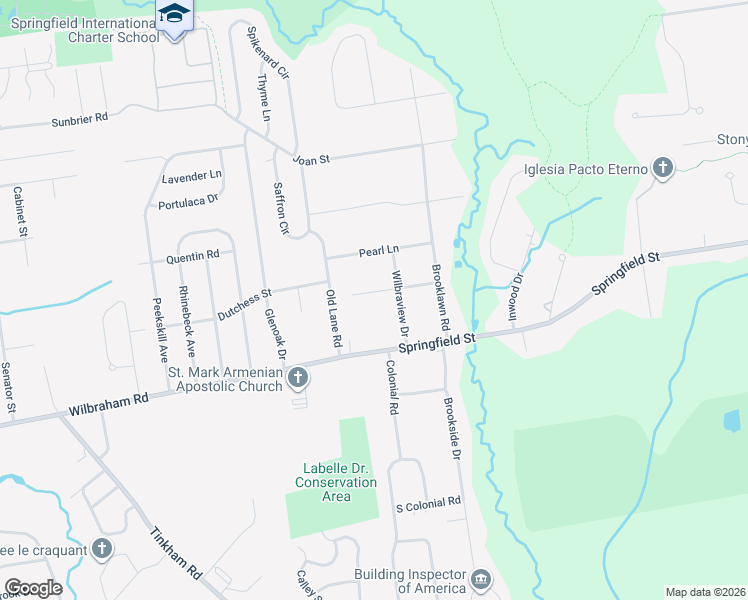 map of restaurants, bars, coffee shops, grocery stores, and more near 18 Jewell Lane in Wilbraham
