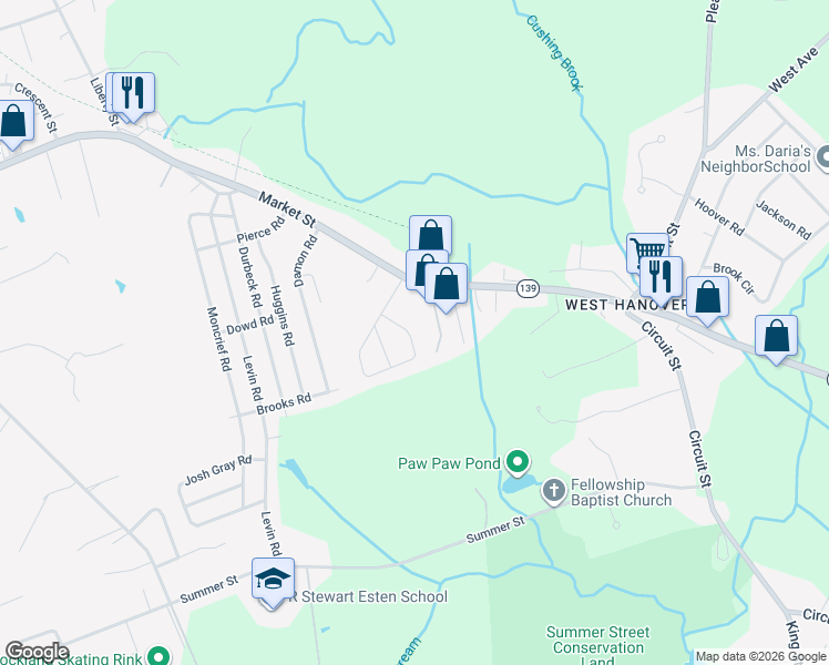 map of restaurants, bars, coffee shops, grocery stores, and more near 193 Manzella Court in Rockland