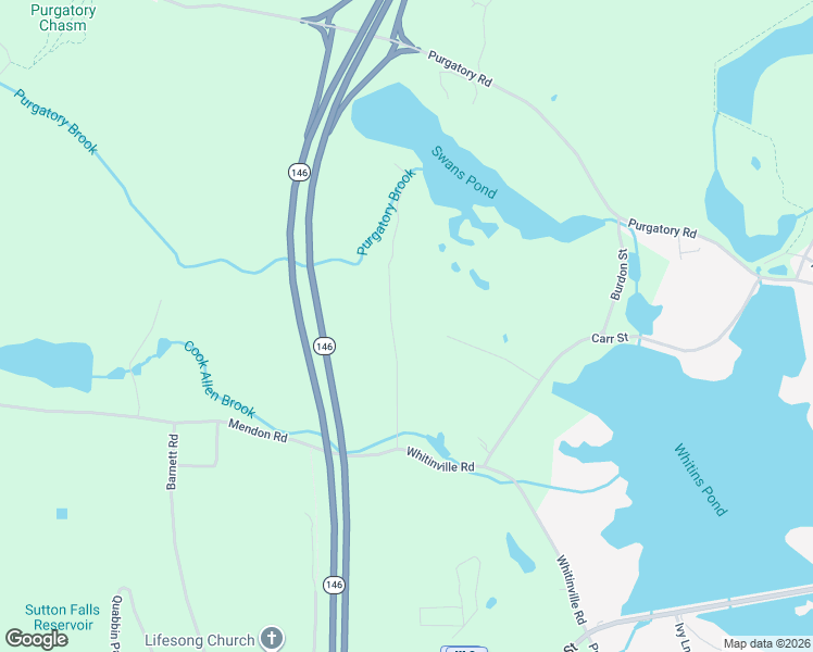 map of restaurants, bars, coffee shops, grocery stores, and more near 28 Johnson Road in Sutton