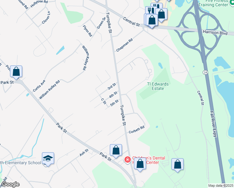 map of restaurants, bars, coffee shops, grocery stores, and more near 233 4th Street in Stoughton
