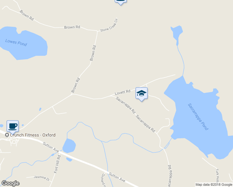 map of restaurants, bars, coffee shops, grocery stores, and more near 86 Lovett Road in Oxford