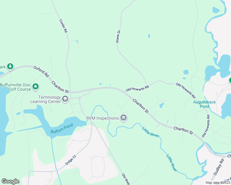 map of restaurants, bars, coffee shops, grocery stores, and more near 155 Charlton Street in Oxford