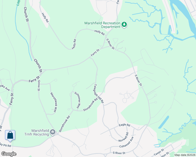 map of restaurants, bars, coffee shops, grocery stores, and more near 85 Telegraph Hill Road in Marshfield