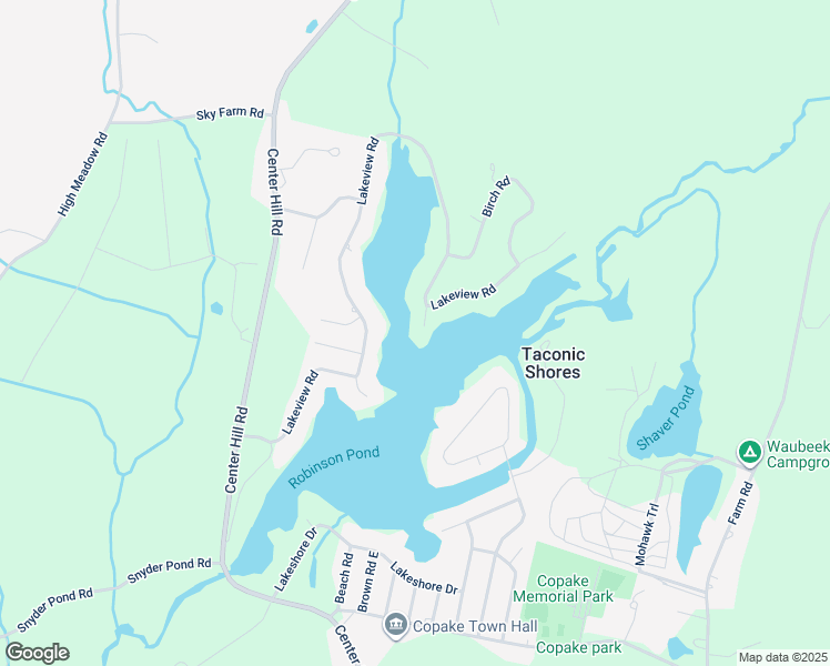 map of restaurants, bars, coffee shops, grocery stores, and more near 1510 Lake View Road in Copake