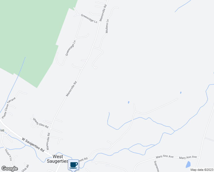 map of restaurants, bars, coffee shops, grocery stores, and more near 19 Burnett Road in Saugerties