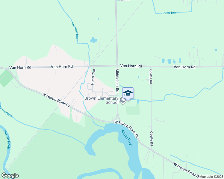 map of restaurants, bars, coffee shops, grocery stores, and more near 25413 Willowbrook Court in Flat Rock