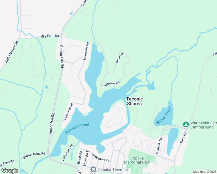 map of restaurants, bars, coffee shops, grocery stores, and more near 1267 Lakeview Road in Copake