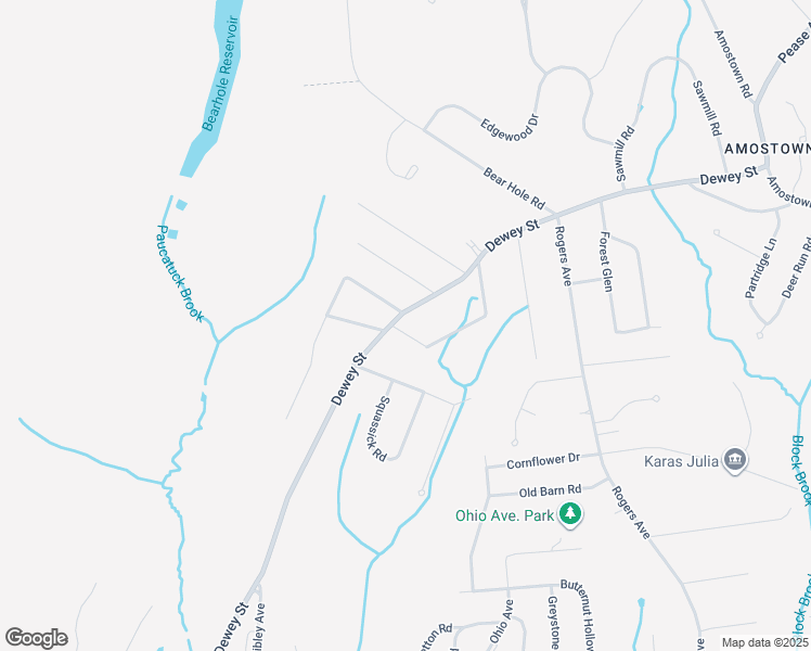 map of restaurants, bars, coffee shops, grocery stores, and more near 550 Dewey Street in West Springfield
