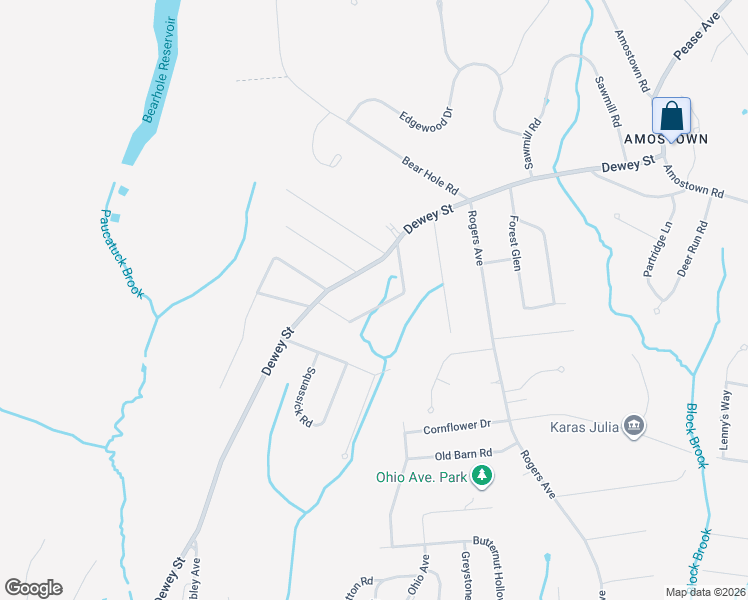 map of restaurants, bars, coffee shops, grocery stores, and more near 34 Pebble Path Lane in West Springfield