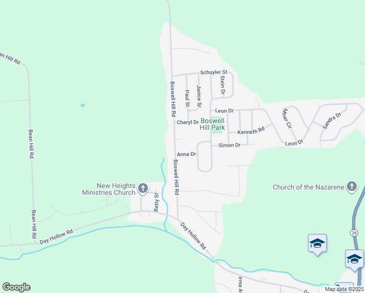 map of restaurants, bars, coffee shops, grocery stores, and more near 234 Boswell Hill Rd in Endicott