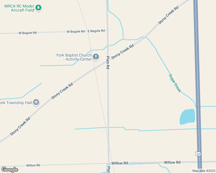 map of restaurants, bars, coffee shops, grocery stores, and more near 11397 South Platt Road in Milan