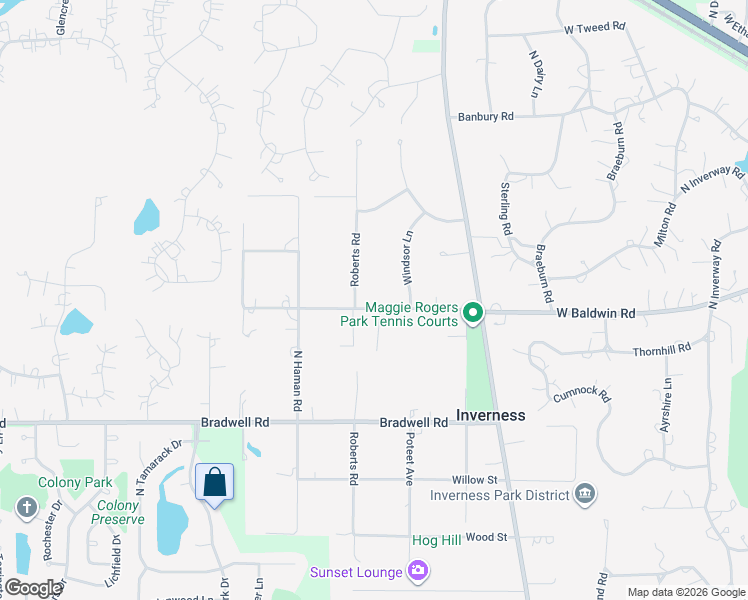 map of restaurants, bars, coffee shops, grocery stores, and more near 230 Florence Avenue in Inverness