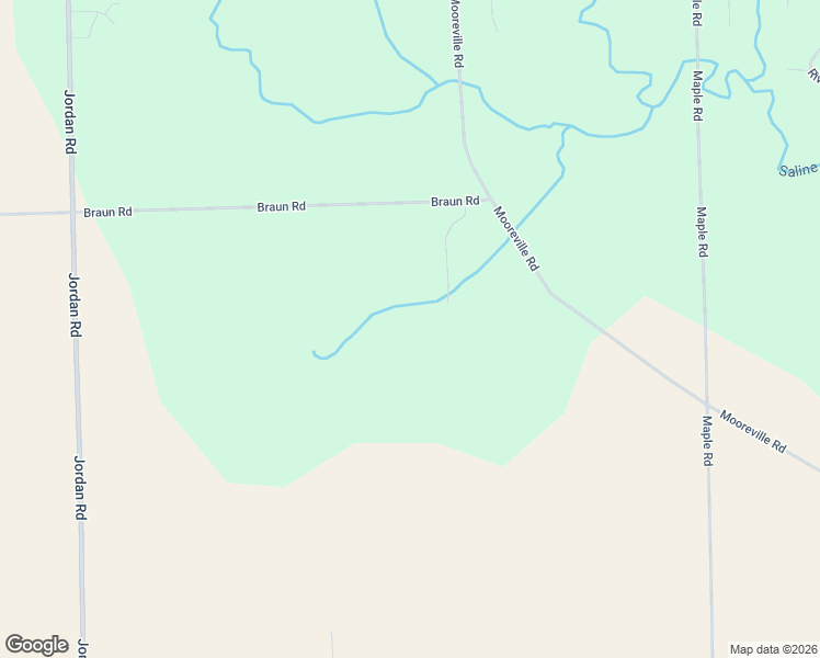 map of restaurants, bars, coffee shops, grocery stores, and more near 2955 Braun Road in Saline