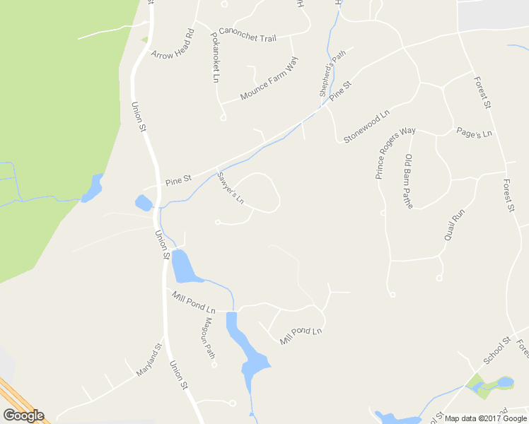 map of restaurants, bars, coffee shops, grocery stores, and more near 111 Sawyer's Lane in Marshfield