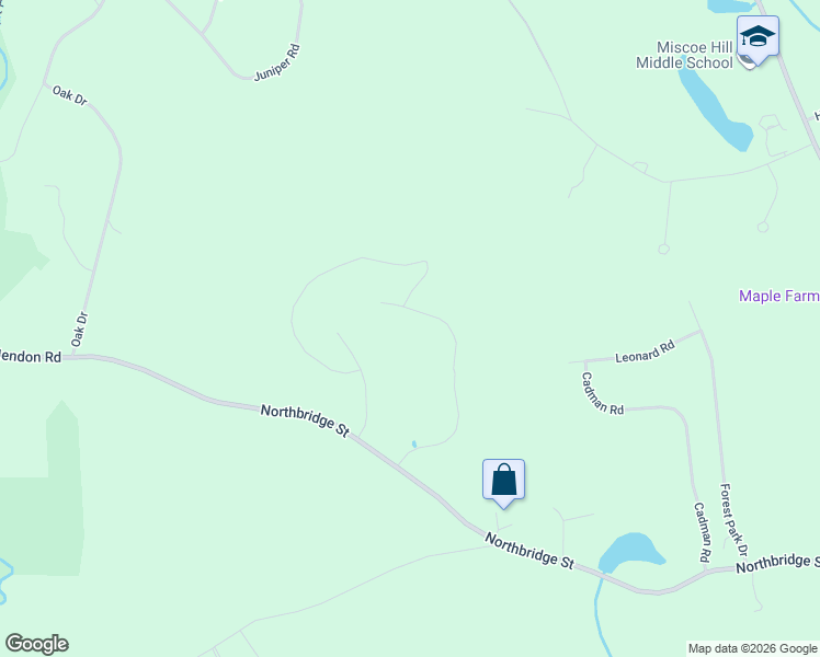 map of restaurants, bars, coffee shops, grocery stores, and more near 22 Locust Hill Drive in Mendon