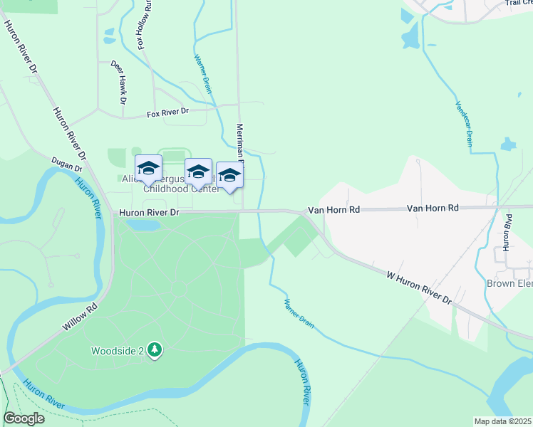 map of restaurants, bars, coffee shops, grocery stores, and more near 31725 West Huron River Drive in Huron Charter Township