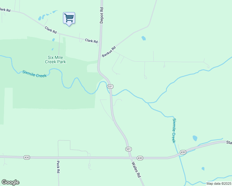 map of restaurants, bars, coffee shops, grocery stores, and more near 4901 Depot Rd in Erie