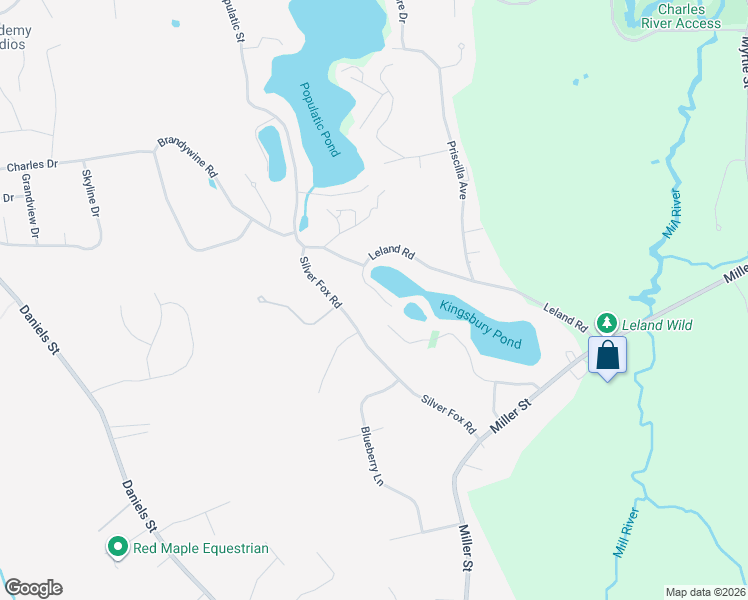 map of restaurants, bars, coffee shops, grocery stores, and more near 78 Leland Road in Norfolk