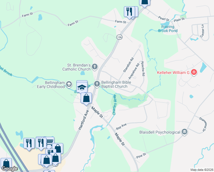 map of restaurants, bars, coffee shops, grocery stores, and more near 359 Hartford Avenue in Bellingham