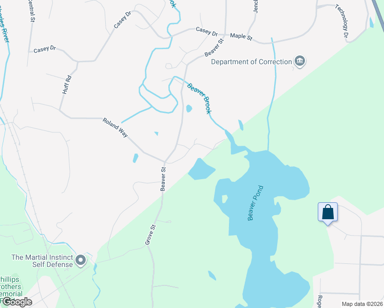 map of restaurants, bars, coffee shops, grocery stores, and more near 154 Beaver Street in Milford
