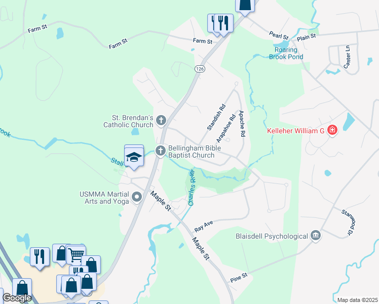 map of restaurants, bars, coffee shops, grocery stores, and more near 31 Plymouth Road in Bellingham