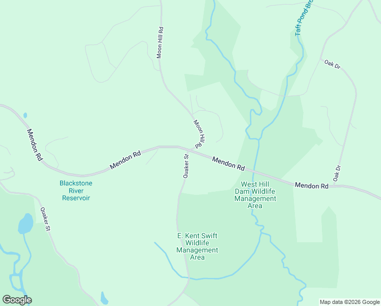 map of restaurants, bars, coffee shops, grocery stores, and more near 649 Mendon Road in Northbridge