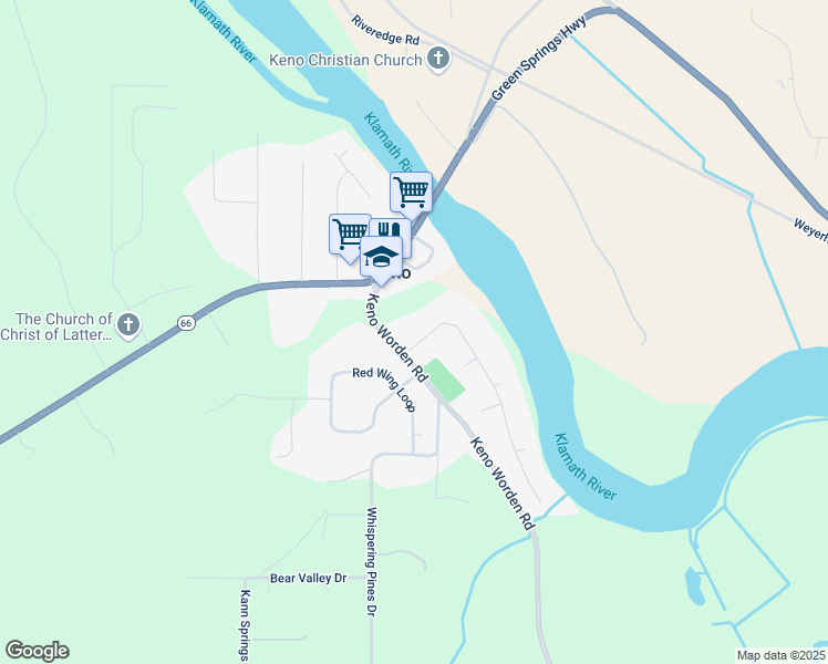 map of restaurants, bars, coffee shops, grocery stores, and more near 11217 White Goose Drive in Keno