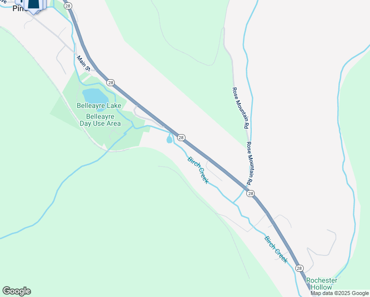 map of restaurants, bars, coffee shops, grocery stores, and more near 8851 New York 28 in Pine Hill