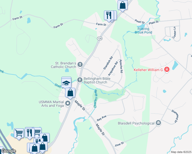 map of restaurants, bars, coffee shops, grocery stores, and more near 31 Plymouth Road in Bellingham