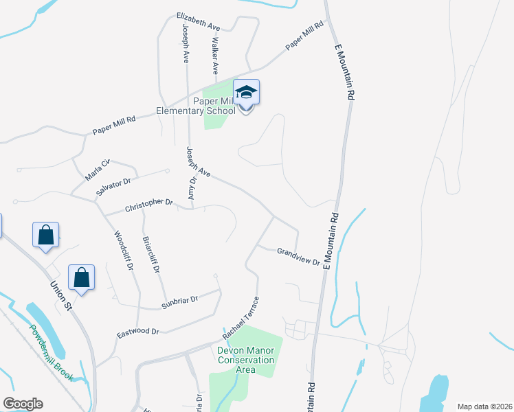 map of restaurants, bars, coffee shops, grocery stores, and more near 48 Joseph Avenue in Westfield
