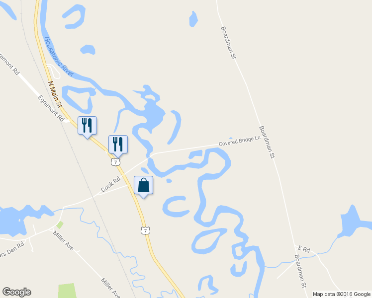 map of restaurants, bars, coffee shops, grocery stores, and more near Covered Bridge Lane in Sheffield