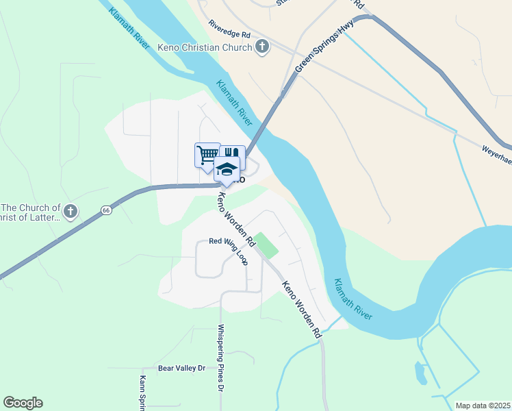 map of restaurants, bars, coffee shops, grocery stores, and more near 11217 White Goose Drive in Keno