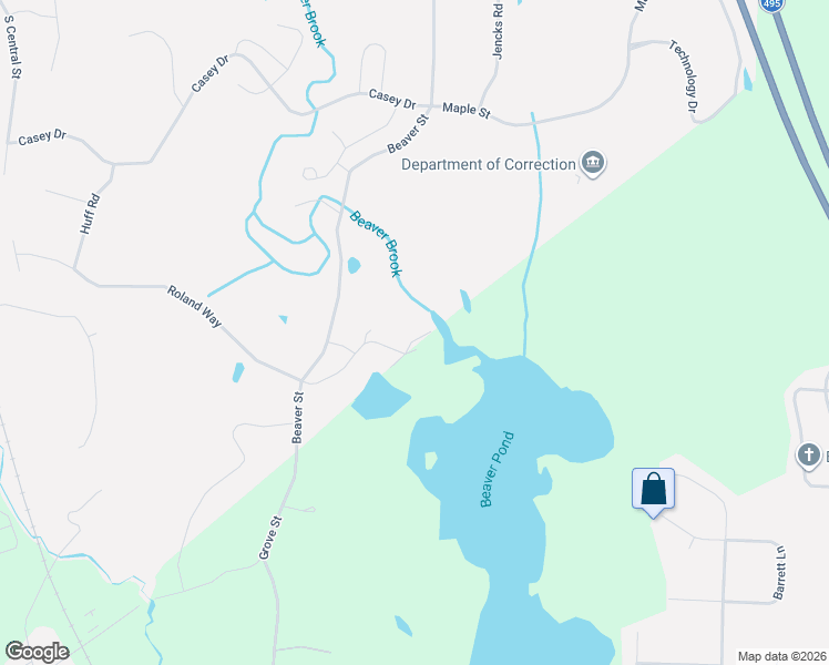 map of restaurants, bars, coffee shops, grocery stores, and more near 40 Beaver Pond Road in Milford