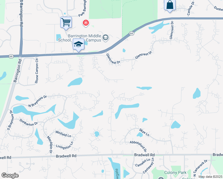map of restaurants, bars, coffee shops, grocery stores, and more near 658 Alnwick Court in Inverness