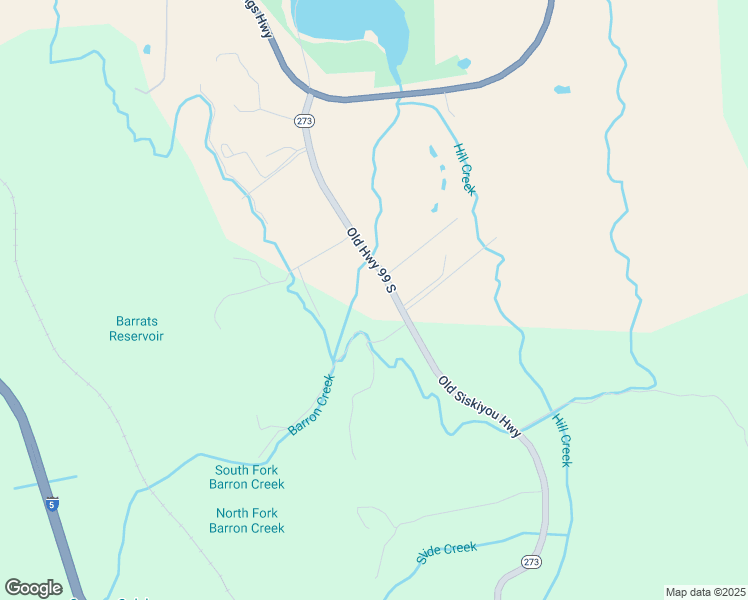 map of restaurants, bars, coffee shops, grocery stores, and more near 1148 Old Highway 99 South in Ashland