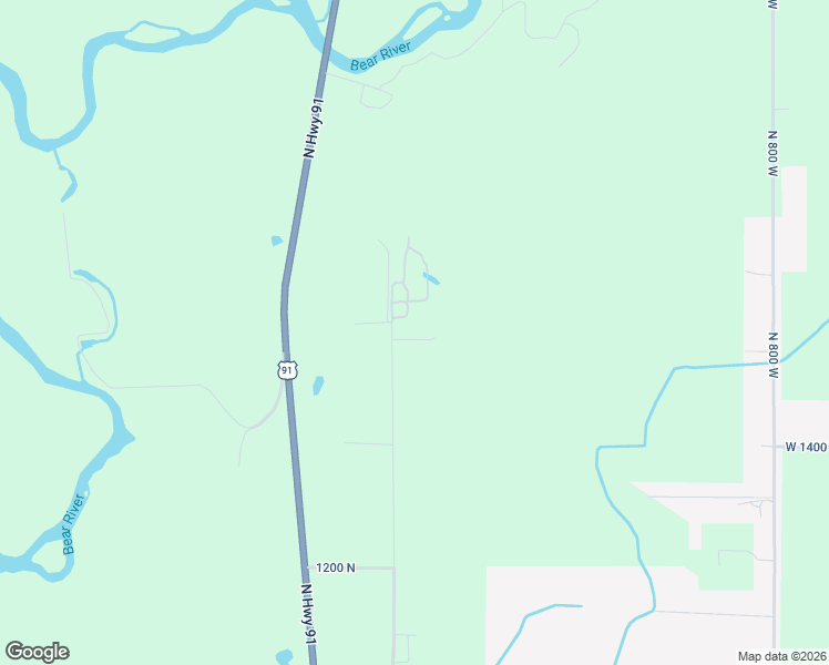 map of restaurants, bars, coffee shops, grocery stores, and more near 1542 North 1400 West in Preston