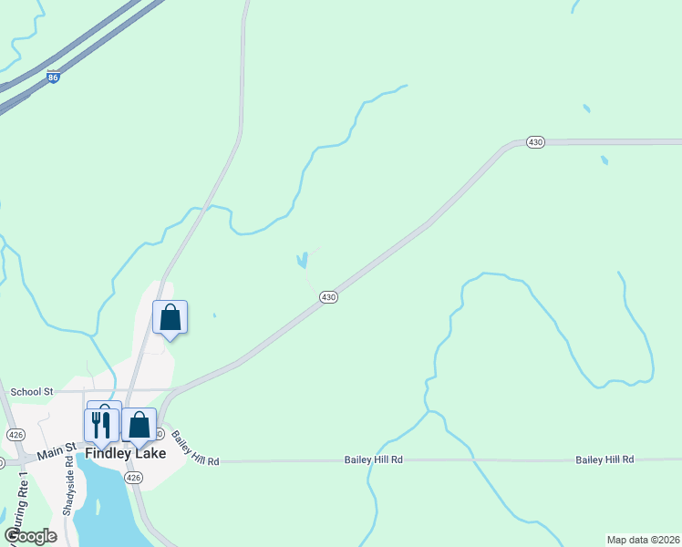 map of restaurants, bars, coffee shops, grocery stores, and more near 10186 New York 430 in Sherman