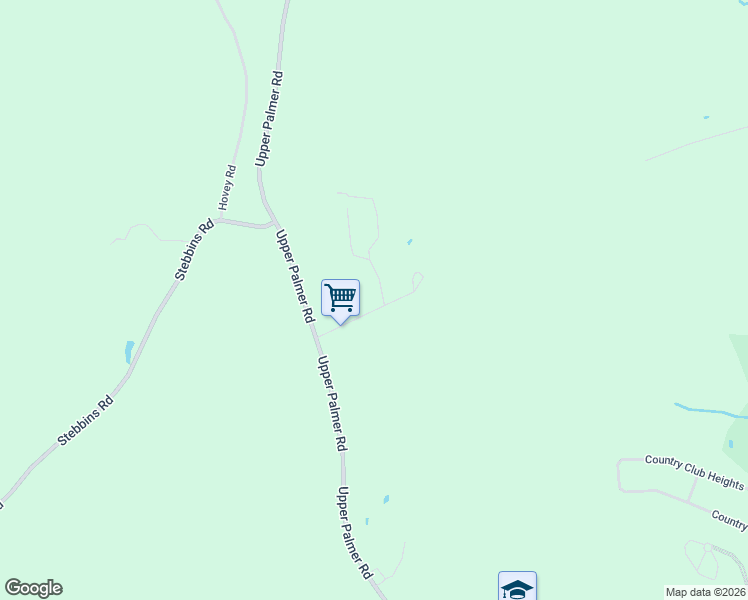 map of restaurants, bars, coffee shops, grocery stores, and more near 14 Macomber Road in Monson