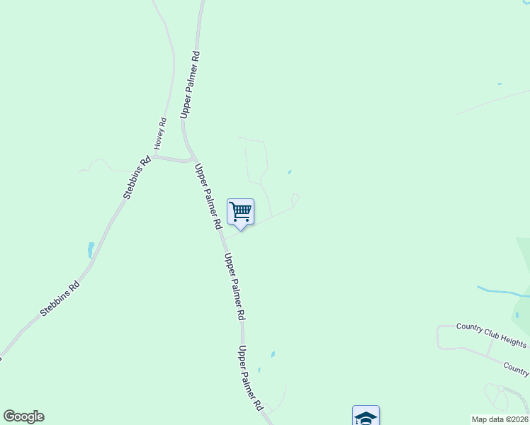 map of restaurants, bars, coffee shops, grocery stores, and more near 14 Macomber Road in Monson