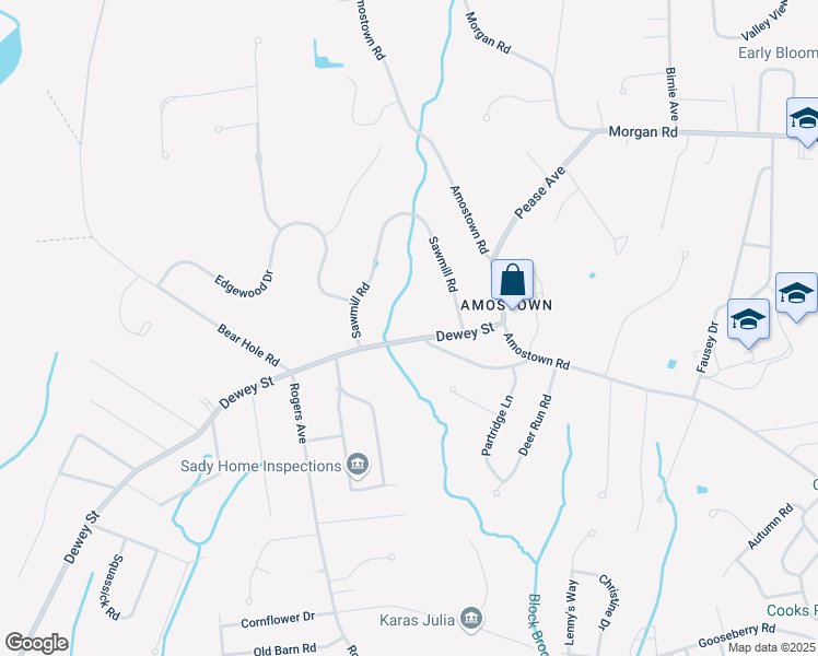 map of restaurants, bars, coffee shops, grocery stores, and more near 881 Dewey Street in West Springfield