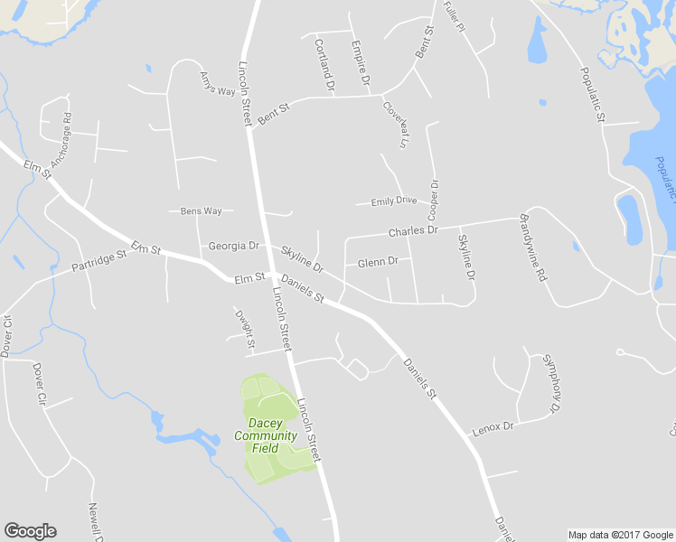 map of restaurants, bars, coffee shops, grocery stores, and more near 14 Skyline Drive in Franklin
