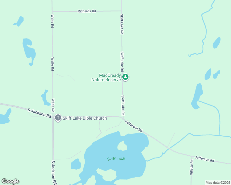 map of restaurants, bars, coffee shops, grocery stores, and more near 9244 Skiff Lake Road in Jackson