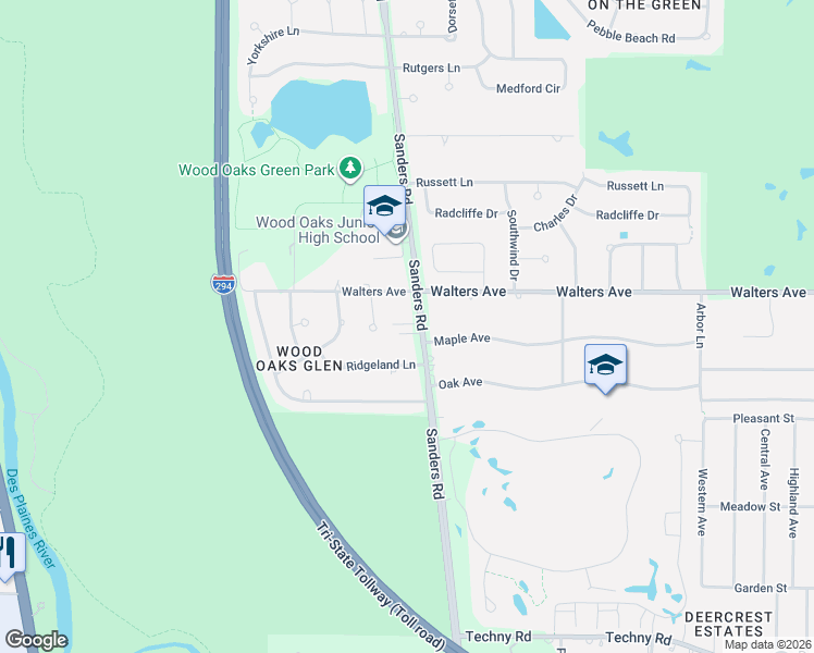map of restaurants, bars, coffee shops, grocery stores, and more near 1435 Daniel Court in Northbrook
