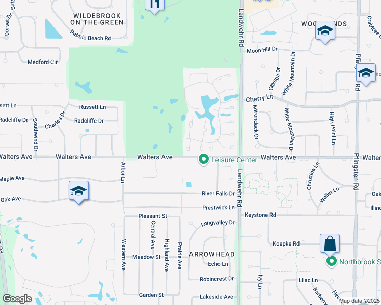 map of restaurants, bars, coffee shops, grocery stores, and more near 5 The Court of Charlwood in Northbrook