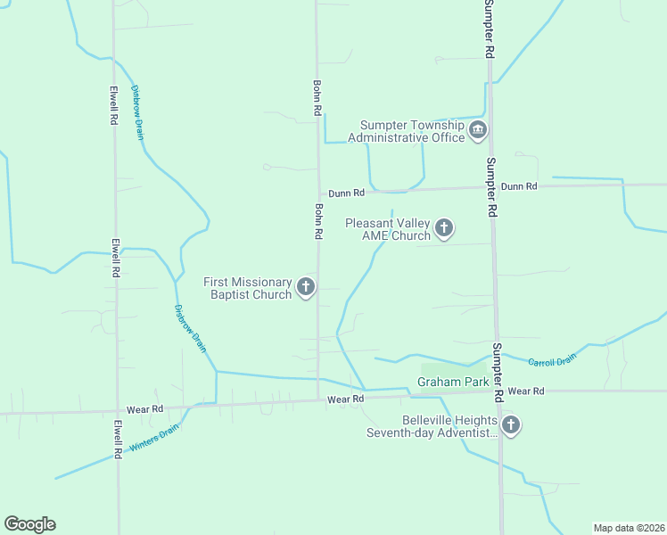 map of restaurants, bars, coffee shops, grocery stores, and more near 24089 Bohn Road in Belleville