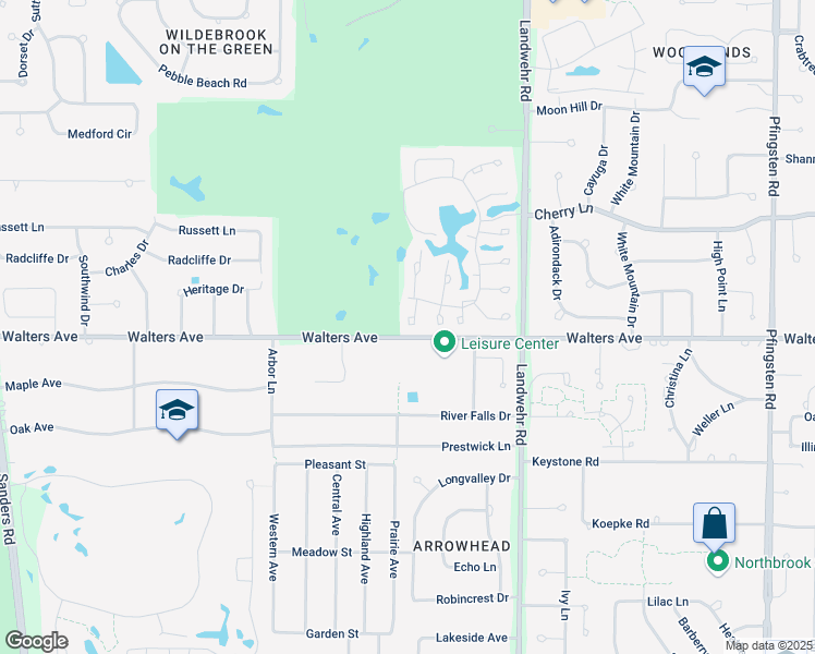 map of restaurants, bars, coffee shops, grocery stores, and more near 5 The Court of Charlwood in Northbrook