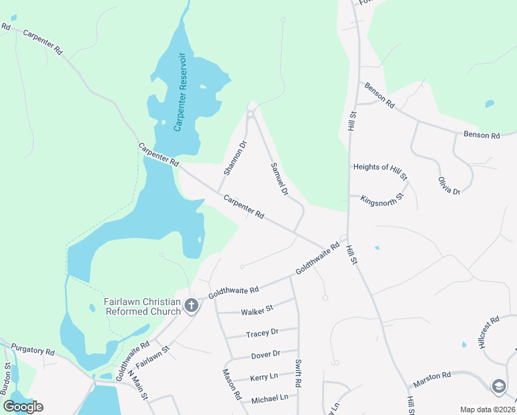 map of restaurants, bars, coffee shops, grocery stores, and more near 141 Carpenter Road in Northbridge